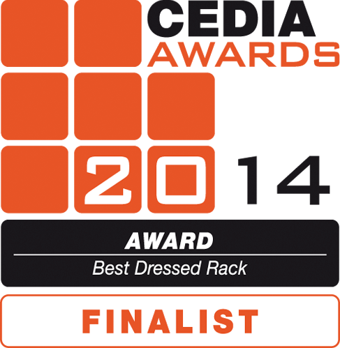 CEDIA Best Dressed Rack Finalist 2014 Image