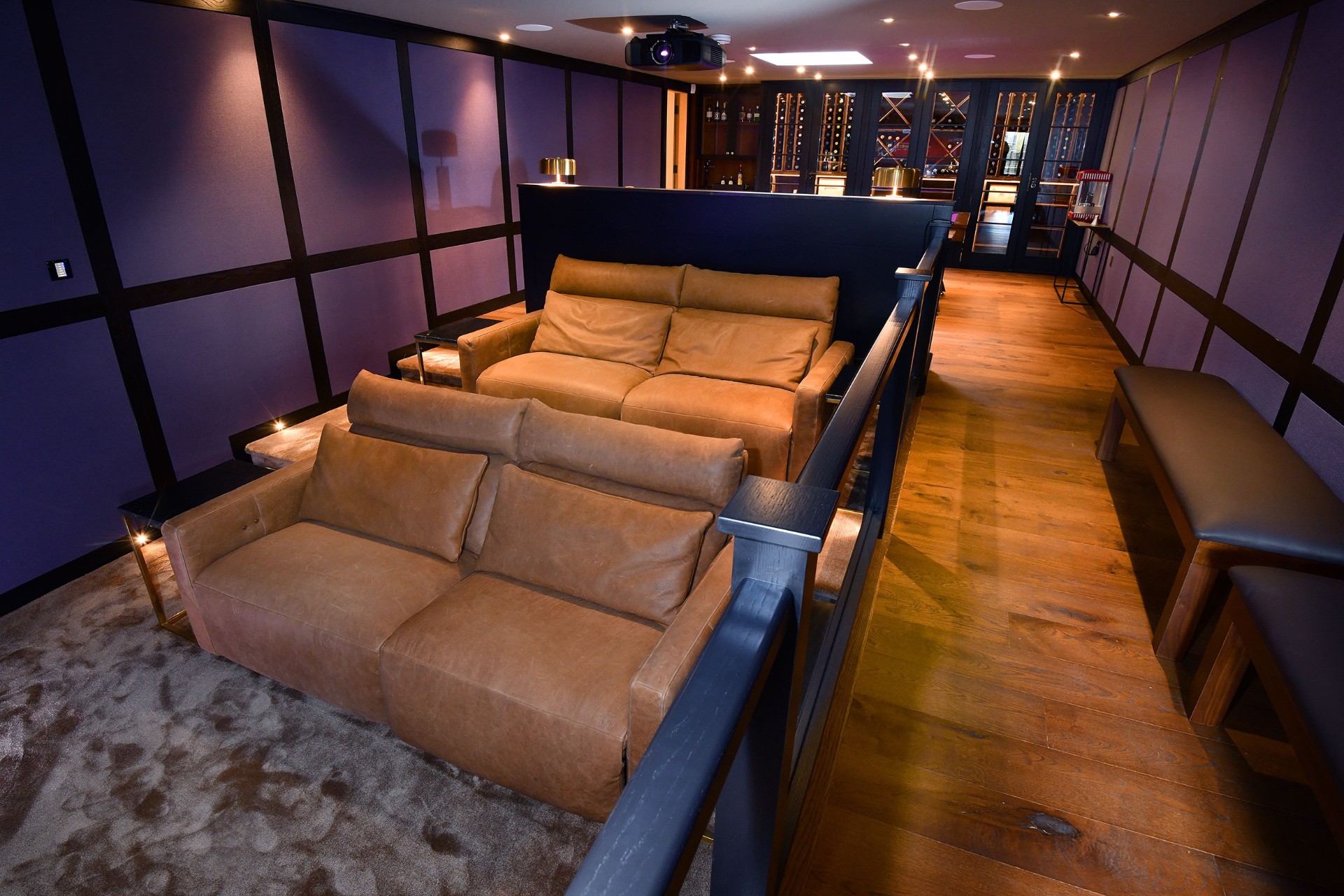 home cinema with customised seating