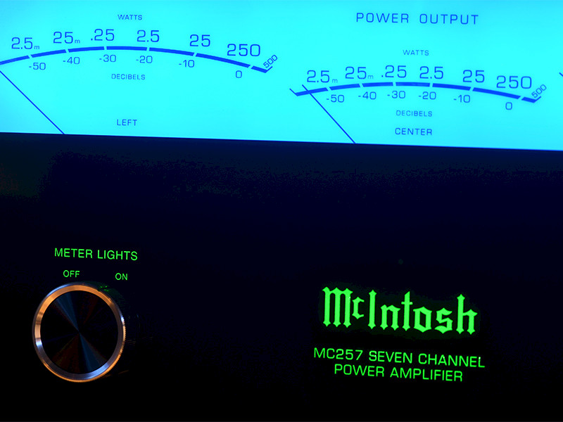 McIntosh amplifier close up